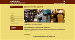 Desktop Screenshot of anthonyslounge.com
